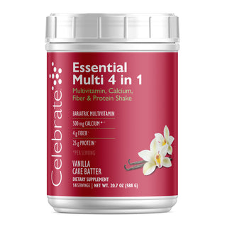 Essential Multi 4 in 1 monivitamiini kalsiumilla + proteiinilla, Jauhe