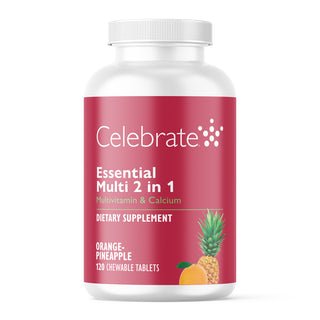 Essential Multi 2 i 1 Multivitamin med kalcium, tuggtabletter