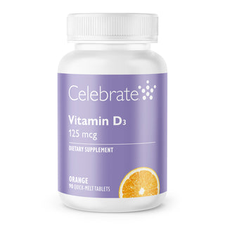 Vitamin D3 125mcg (5.000 IE), Quick-Melt, Orange