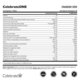 CelebrateONE Bariatric One A Day Multivitamin, järnfri 