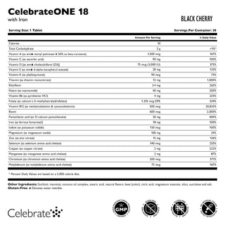 CelebrateONE 18 Bariatrisk multivitamin med järn, tuggtabletter, en gång dagligen