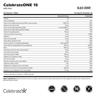 CelebrateONE 18 Bariatrisk multivitamin med järn, tuggtabletter, en gång dagligen