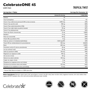 CelebrateONE 45 Once Daily Bariatric Chewable Multivitamin rautalisällä 