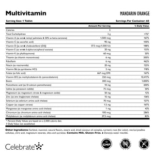 Bariatric Multivitamiini ilman rautaa pureskeltava