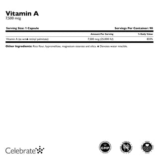 A-vitamiini 7500mcg (25.000 IU)