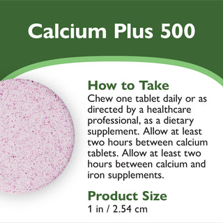 Kalcium PLUS 500, tuggtabletter