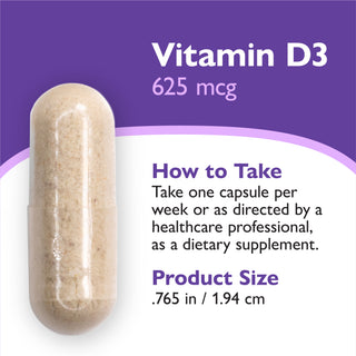 Vitamin D3 625mcg (25.000 IE), kapslar