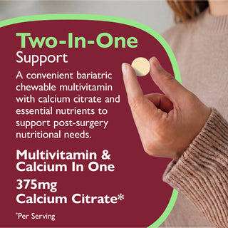 Essential Multi 2 i 1 Multivitamin med kalcium, tuggtabletter