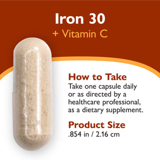 Järn 30 mg + Vitamin C, kapslar 