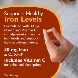 Järn 30 mg + Vitamin C, kapslar 