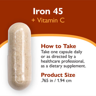 Järn 45 mg + C-vitamin, kapslar