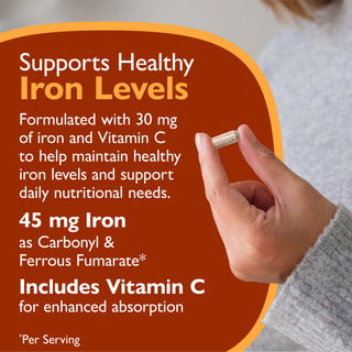 Järn 45 mg + C-vitamin, kapslar