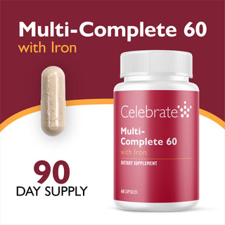 Multi-Complete 60 Bariatric Multivitamin med järn, kapslar