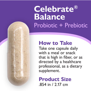 Celebrate® BALANCE Probiotika + Prebiotika, kapslar