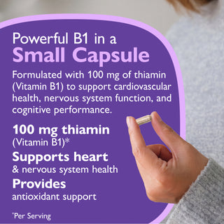 Tiamin Vitamin B1, 100 mg, kapslar
