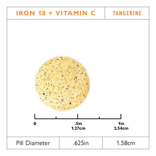 Rauta 18 mg + C-vitamiini pureskeltavat tabletit, Orange 